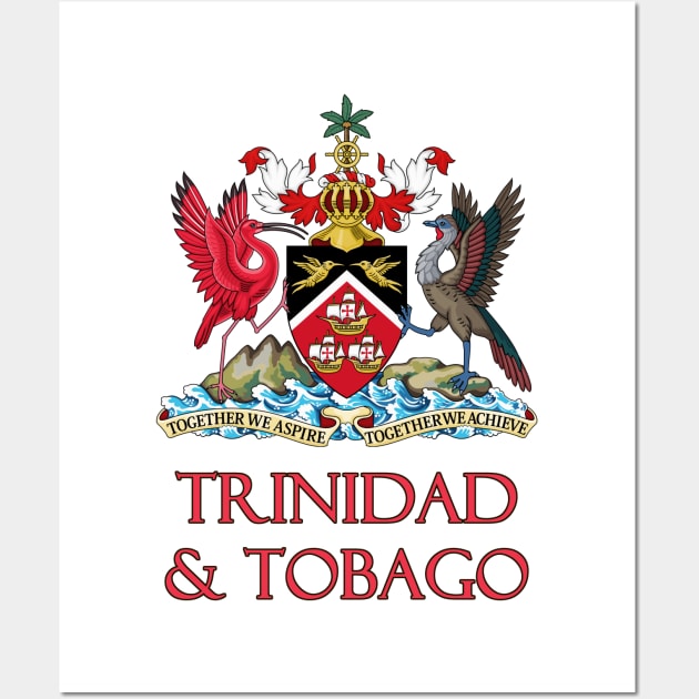 Trinidad & Tobago - Coat of Arms Design Wall Art by Naves